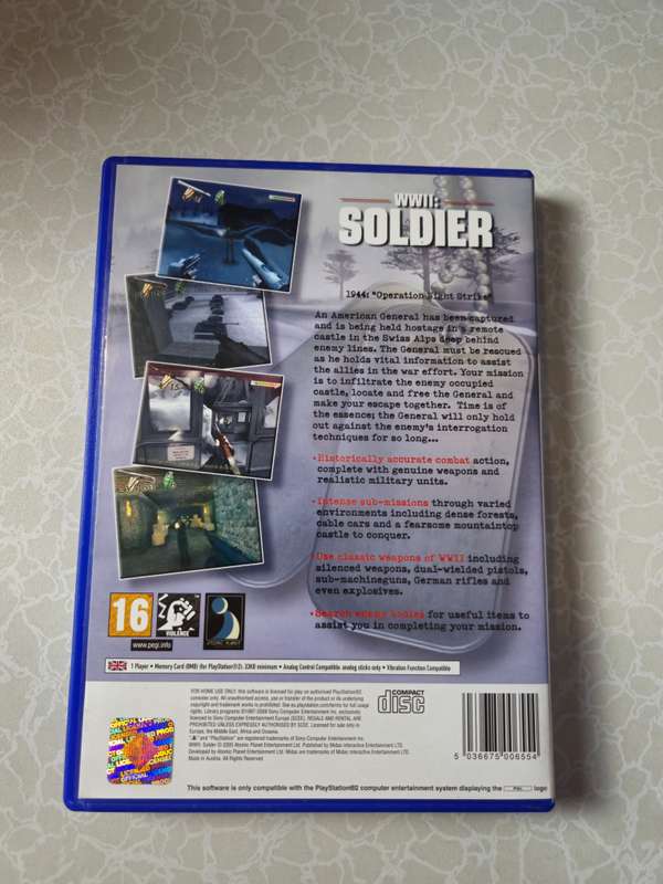 WWII: Soldier(PS2)