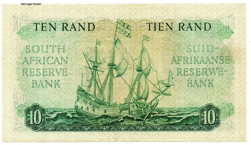 R10 South African Rand banknote