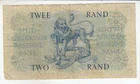 South African 2 Rand banknote, specifically from the 1961-1965 series, featuring the G. Rissik sign