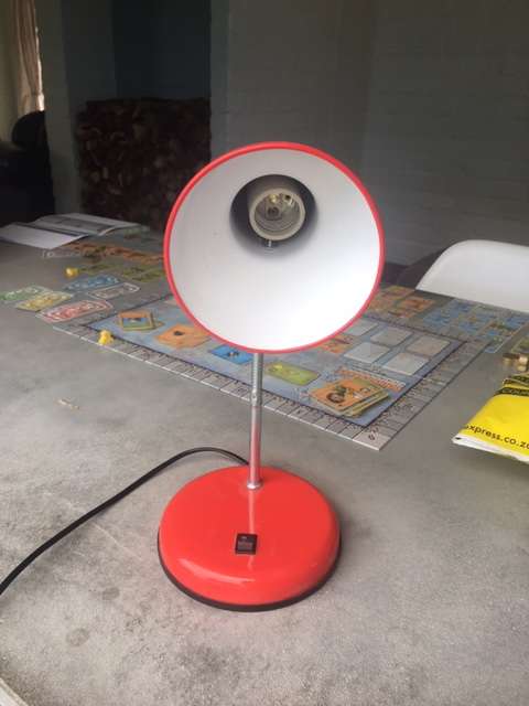 Desk Lamp with Flexible Neck (Red)