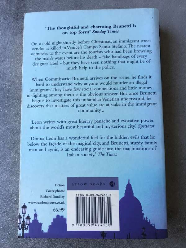 Blood from a Stone by Donna Leon [Paperback: Excellent]