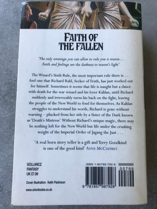 Faith of the Fallen (Sword of Truth #6) by Terry Goodkind [Paperback: Very Good]
