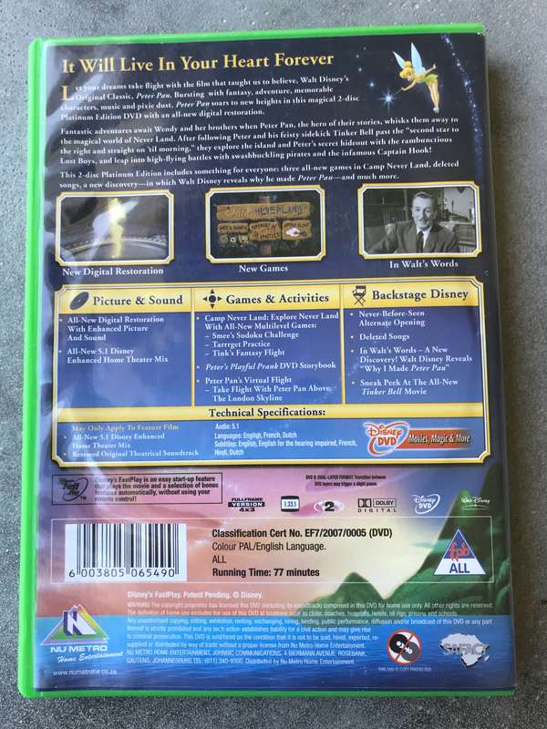 Peter Pan [DVD]