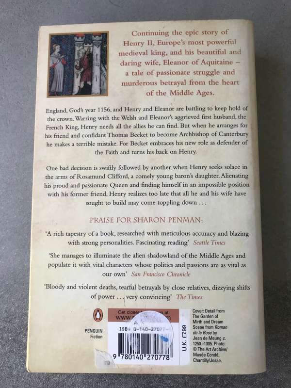 Time and Chance (Plantagenets #2) by Sharon Penman [Paperback: Very Good]