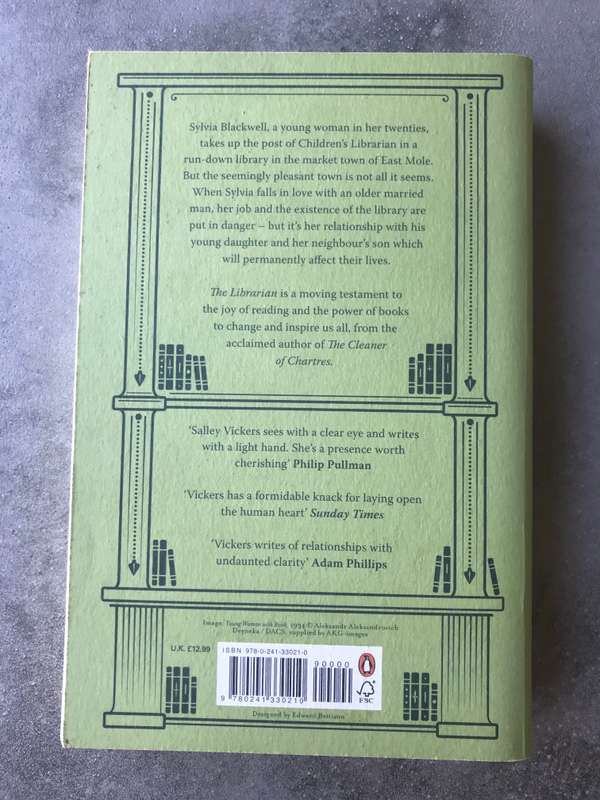 The Librarian by Salley Vickers [Large Paperback: Excellent]