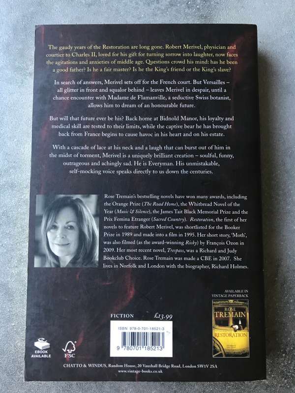Merivel: A Man of His Time by Rose Tremain [Large Paperback: Like New]