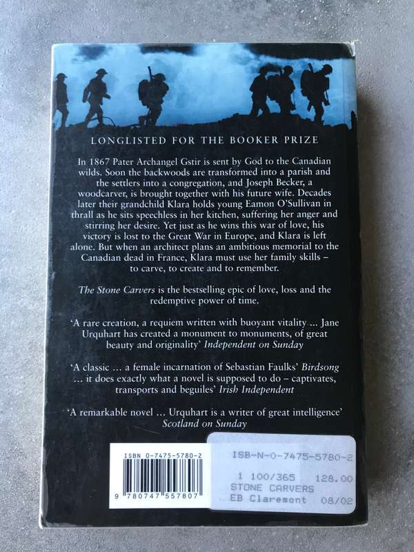 The Stone Carvers  by Jane Urquhart [Paperback: Good]