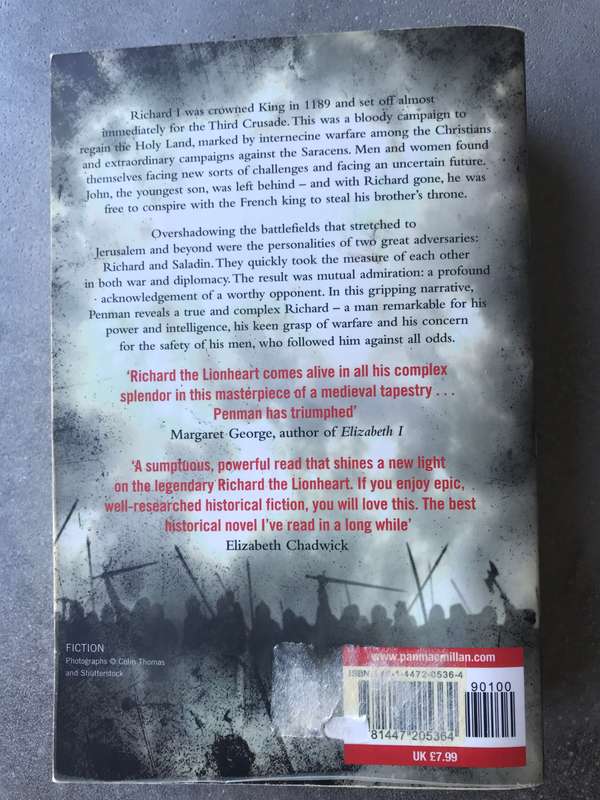 Lionheart (Plantagenets #4) by Sharon Penman [Paperback: Very Good]