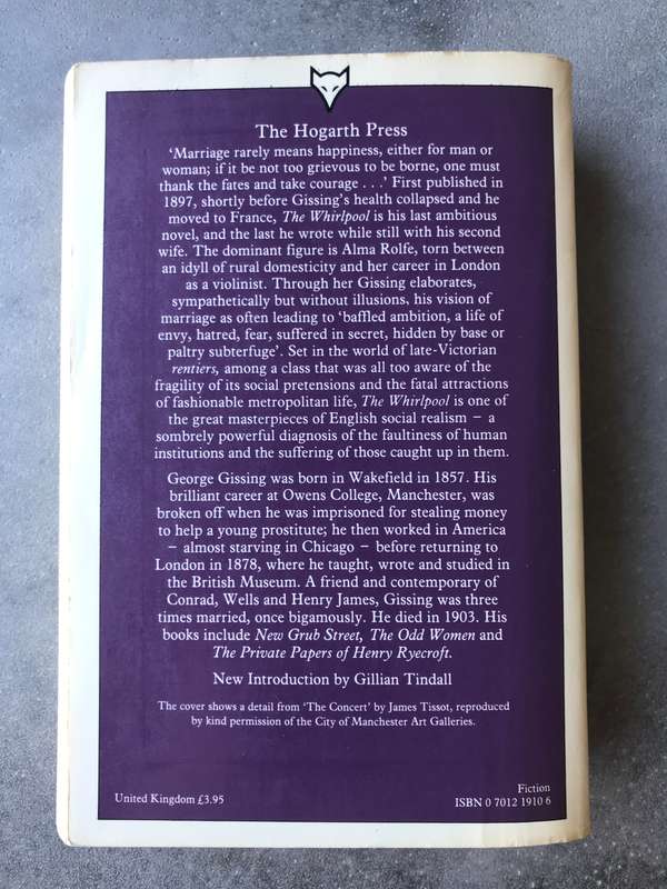 The Whirlpool by George Gissing [Paperback: Good]