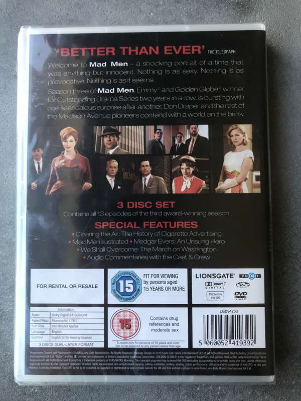 Mad Men - Season 3 [DVD]