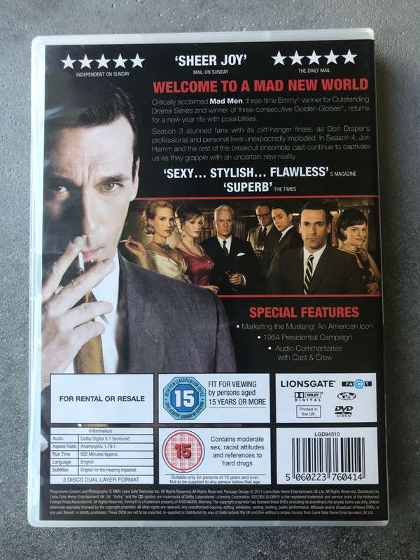 Mad Men - Season 4 [DVD]