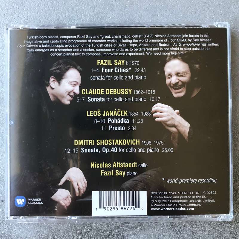 4 Cities - Cello Sonatas [CD]