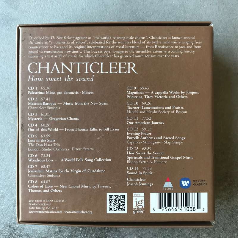 Chanticleer - How Sweet the Sound [14 CD Boxset]