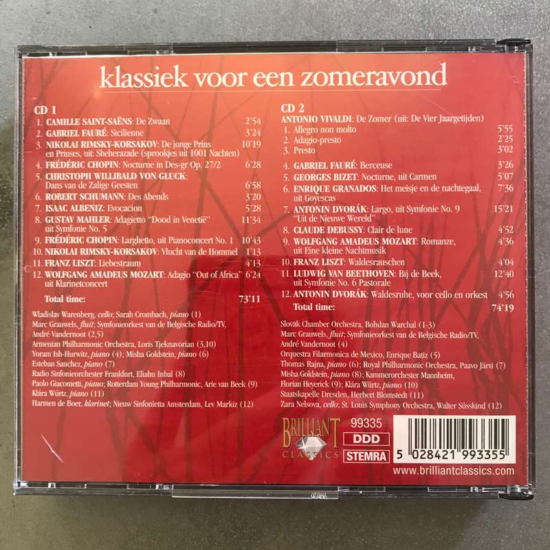 Klassiek Voor Een Zomeravond (Nocturne, Sicilienne, Romance, Adagio) [2 CD]