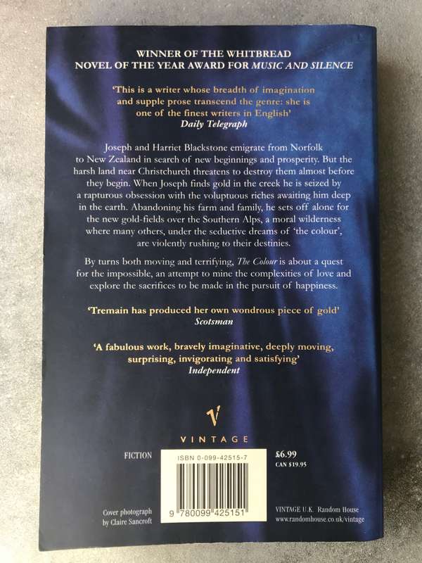 The Colour by Rose Tremain [Paperback: Very Good]