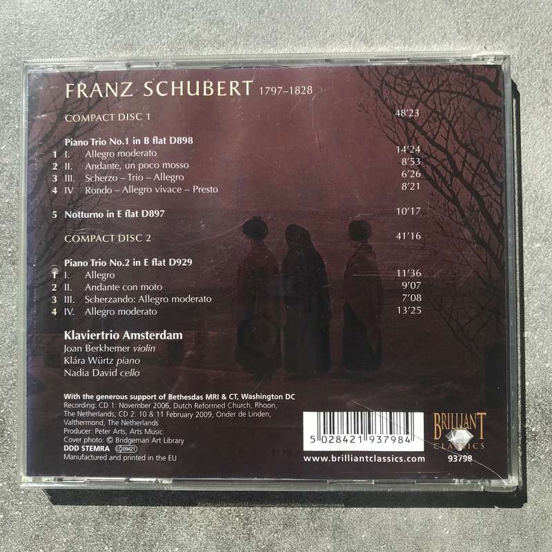 Schubert: Piano Trios 1 & 2 [2 CD]