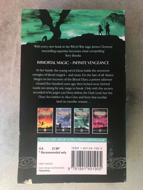 Wit'ch War (The Banned and the Banished #3) by James Clemens [Paperback: Very Good]