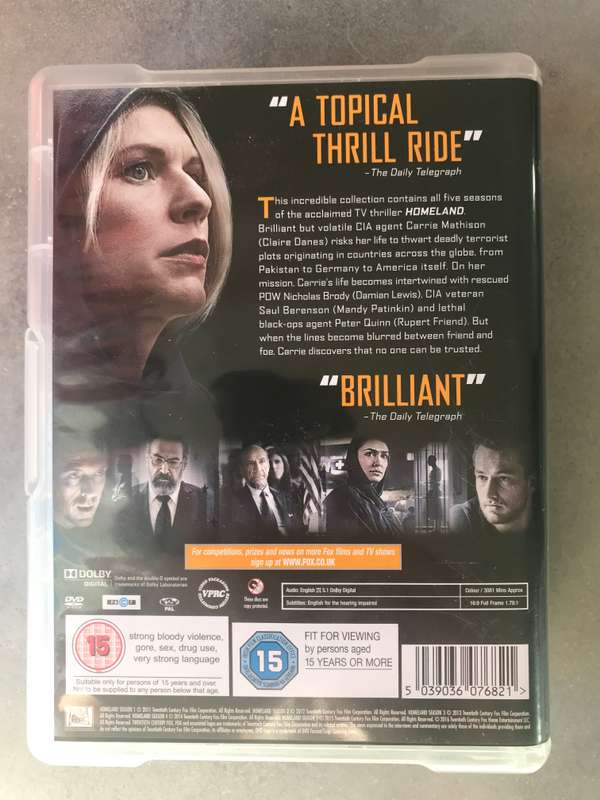 Homeland: Seasons 1 - 5 [20 DVD]
