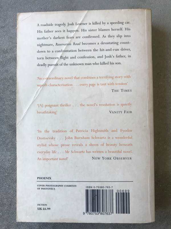 Reservation Road by John Burnham Schwartz [Paperback: Good]