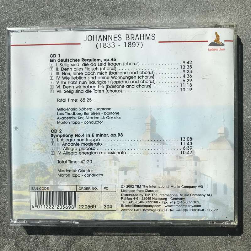 Brahms: Ein Deutsches Requiem / Symphony No. 4 [2 CD]