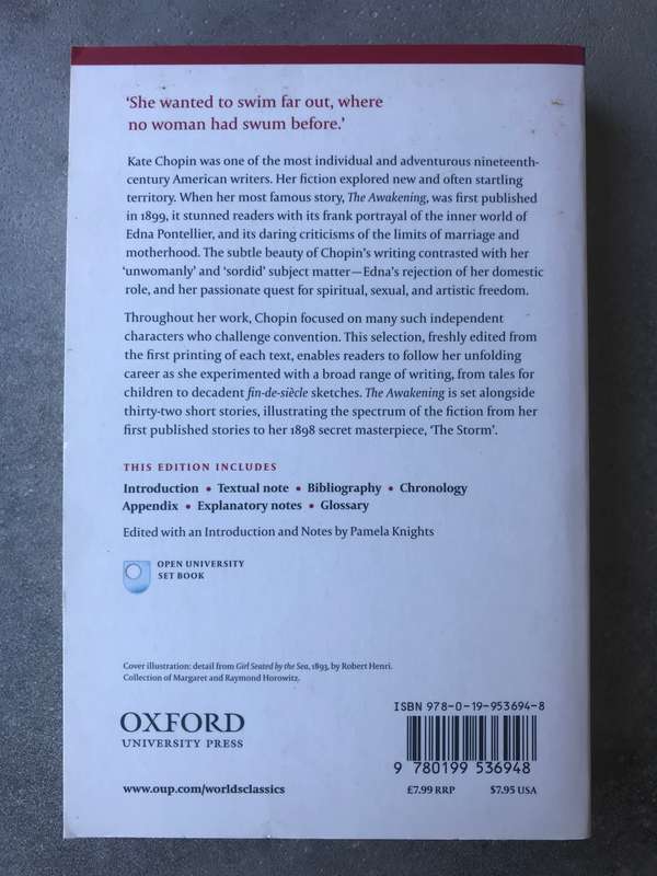 The Awakening and Other Stories by Kate Chopin [Paperback: Like New]