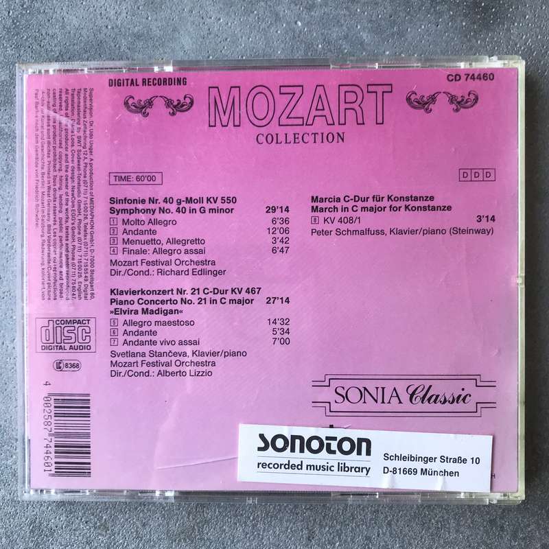 Mozart: Symphony No. 40 / Piano Concerto No. 21 / March in C major [CD]