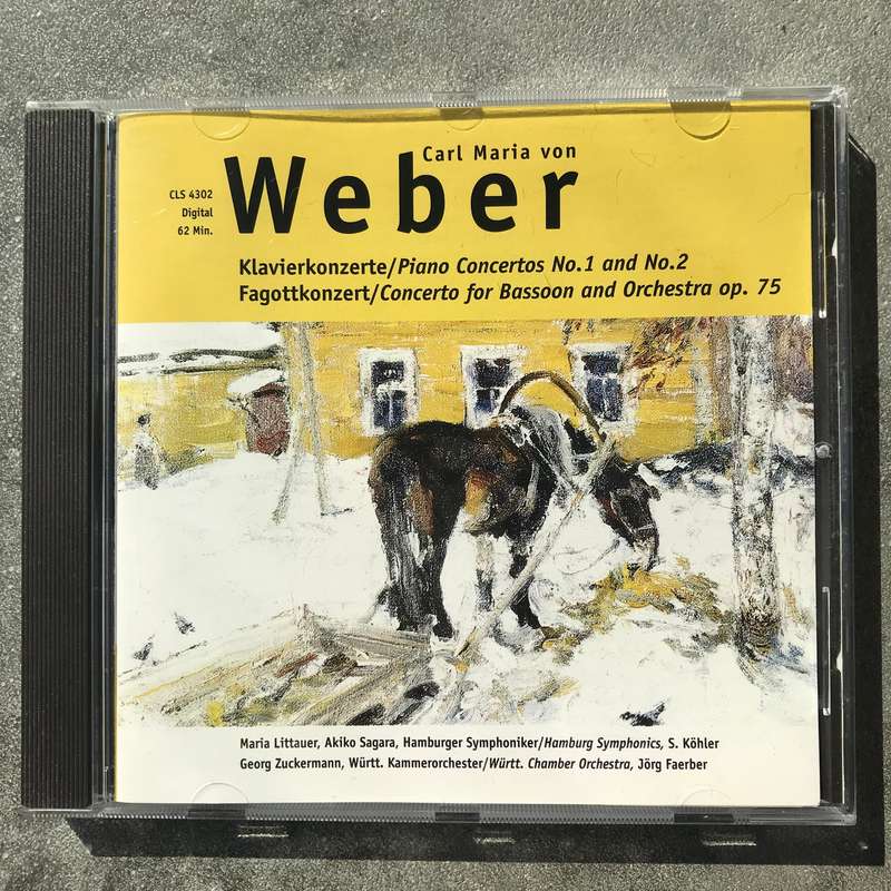 Weber: Piano Concertos 1 & 2 / Concerto for Bassoon and Orchestra [CD]