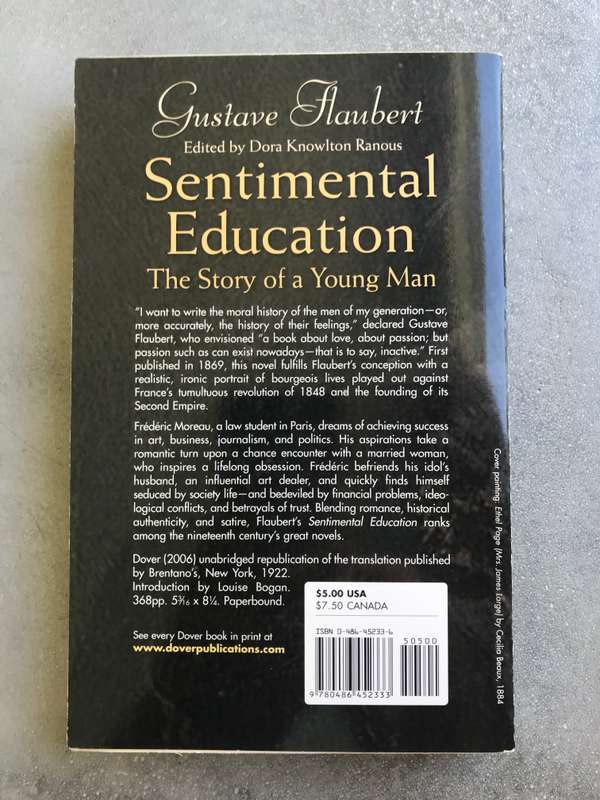 Sentimental Education by Gustave Flaubert [Paperback: Excellent]