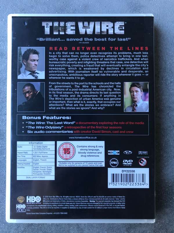 The Wire - Season 5 [4 DVD]