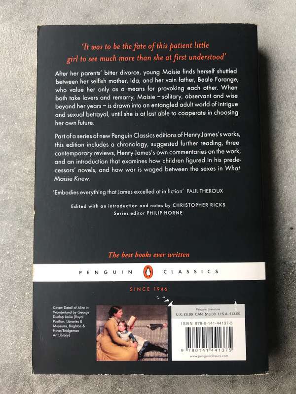 What Maisie Knew by Henry James [Paperback: Very Good]