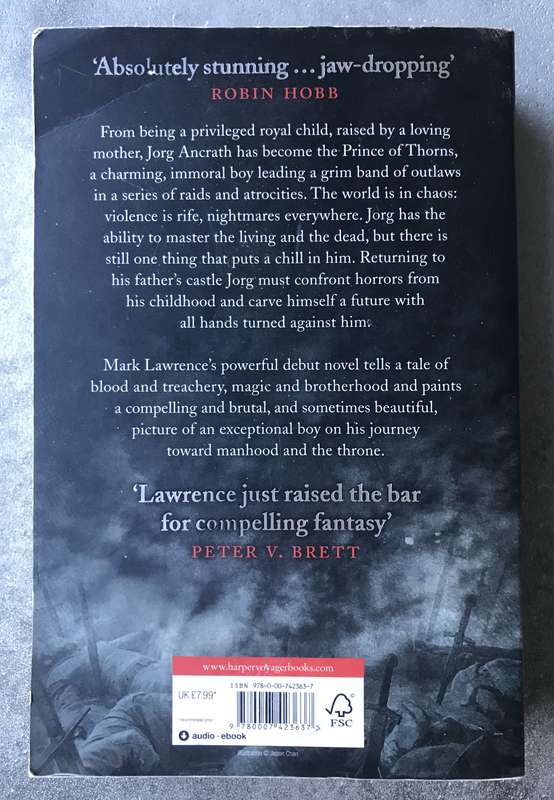 Prince of Thorns (Broken Empire #1) by Mark Lawrence [Paperback: Good]