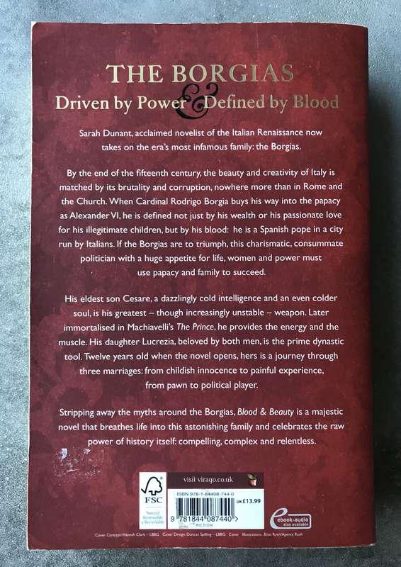 Blood & Beauty by Sarah Dunant [Large Paperback: Good]