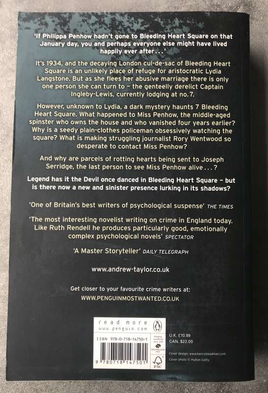 Bleeding Heart Square by Andrew Taylor [Large Paperback: Good]