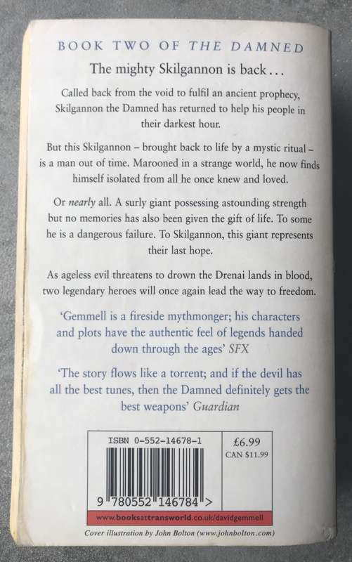 The Swords of Night and Day (Drenai Saga #13: The Damned #2) by David Gemmell [Paperback: Average]