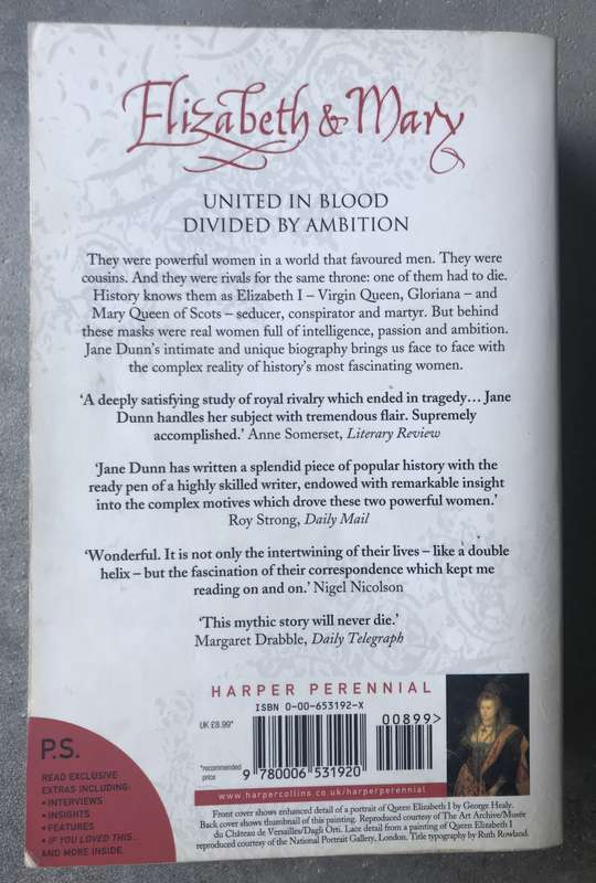Elizabeth & Mary by Jane Dunn [Paperback: Good]