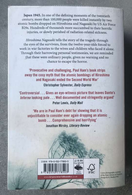 Hiroshima Nagasaki by Paul Ham [Paperback: Excellent]