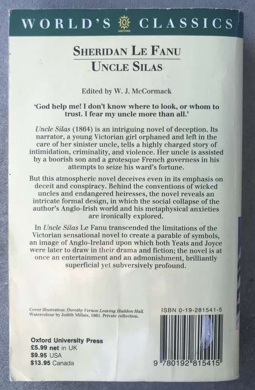 Uncle Silas by Sheridan Le Fanu [Paperback: Good]