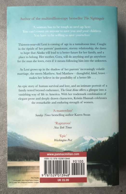 The Great Alone by Kristin Hannah [Paperback: Excellent]