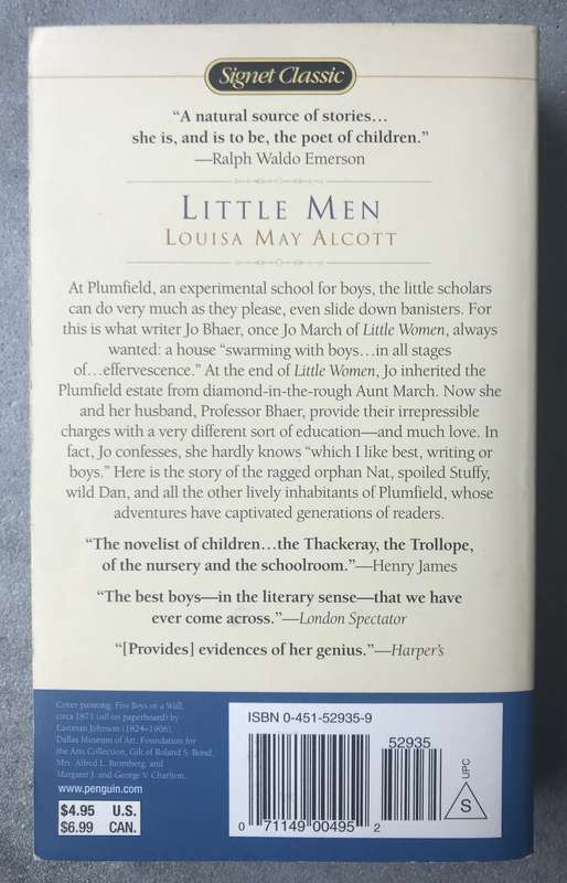 Little Men by Louisa May Alcott [Paperback: Very Good]
