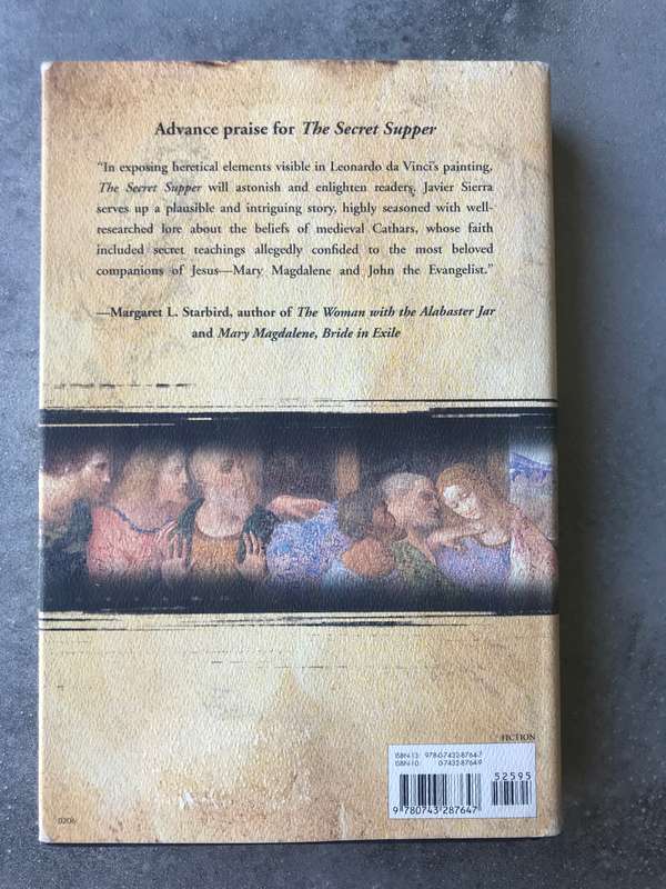 The Secret Supper by Javier Sierra [Hardcover: Good]