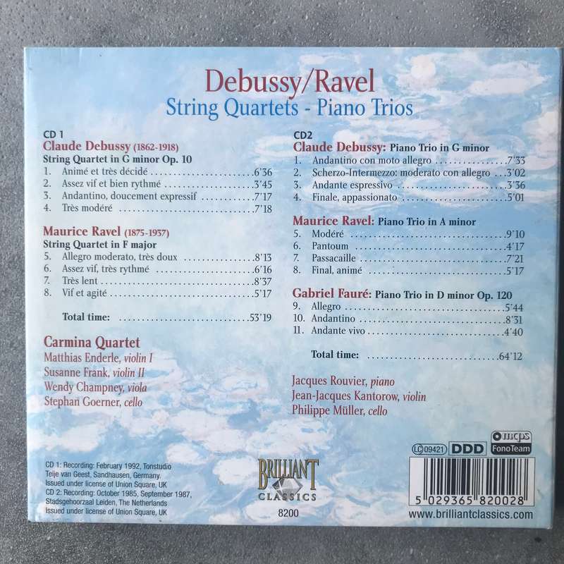 Debussy / Ravel: String Quartets & Piano Trios [2 CD]