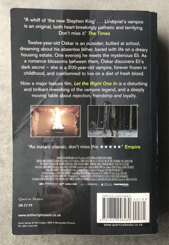 Let the Right One In by John Ajvide Lindqvist [Paperback: Good]