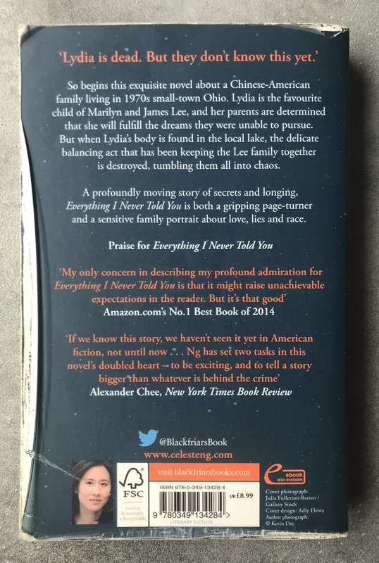 Everything I Never Told You by Celeste Ng [Paperback: Acceptable]