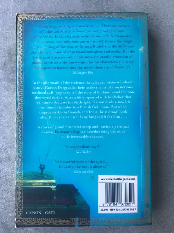 The Assassin's Song by M.G. Vassanji [Paperback: Very Good]
