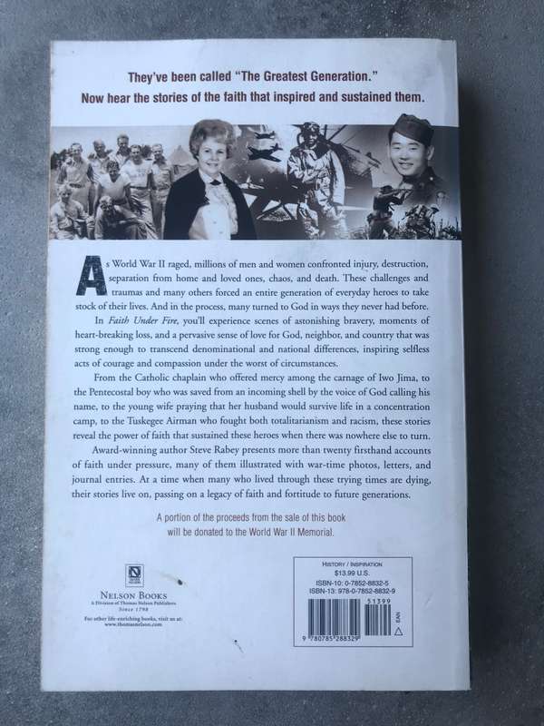 Faith Under Fire by Steve Rabey [Paperback: Very Good]