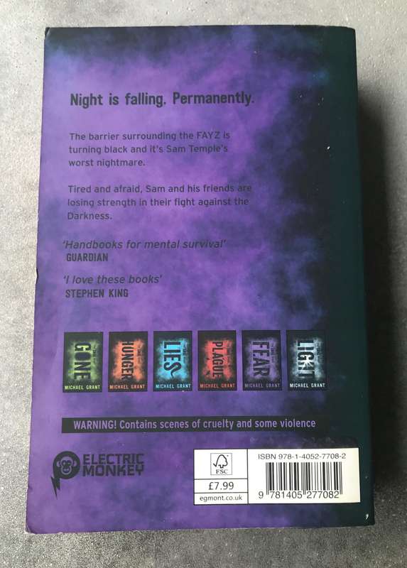 Fear (Gone #5) by Michael Grant [Paperback: Very Good]