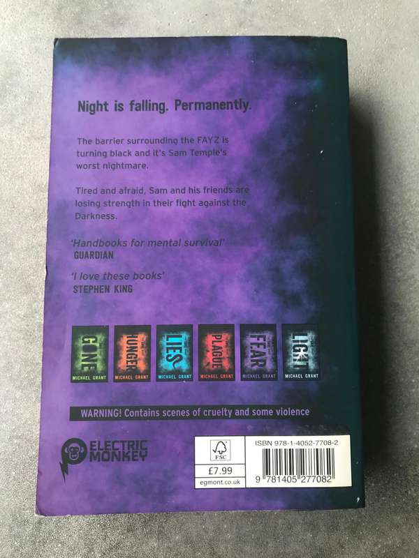 Fear (Gone #5) by Michael Grant [Paperback: Very Good]
