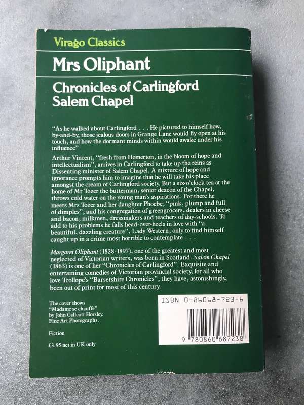 Salem Chapel (Chronicles of Carlingford #3) by Margaret Oliphant [Paperback: Very Good]