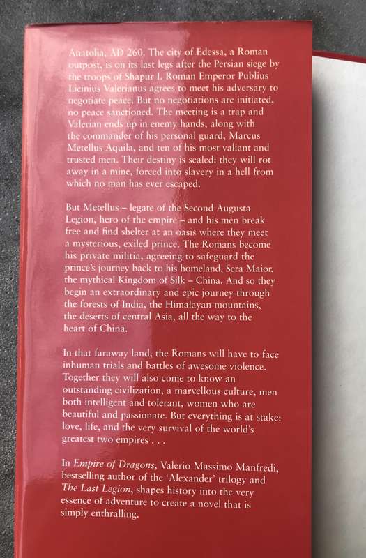 Empire of Dragons by Valerio Massimo Manfredi [Hardcover: Very Good]