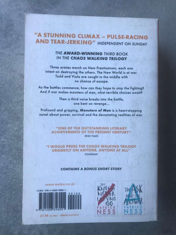 Monsters of Men (Chaos Walking #3) by Patrick Ness [Paperback: Like New]